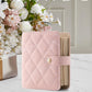 Vlando Travel Jewelry Organizer Case,Gifts for Women,Portable Jewelry Storage Book Ring Binder with Clear Zipper Velvet Pouch Bag for Traveling,Rings,Necklace,Earrings,Bracelets,Brooches-Sand Pink