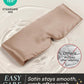 Zenssia Satin Sleep Mask for Women and Men, Lightweight Padded Eye Mask with Adjustable Strap, Comfort Blackout for Travel and Nap - Taupe