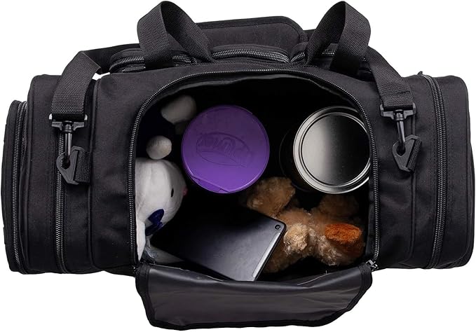 K-Cliffs Tactical Range Duffel Heavy Duty Travel Bag Quality Sport Gear Gym Tote Molle Lockable With US Patch (33" Duffel + Backpack)