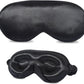 ZIMASILK Adjustable 22 Momme 100% Mulberry Silk Sleep Mask, Upgraded 3D Contoured Cup Eye Mask for Sleeping, Super Soft & Breathable Blindfold, Blackout for Deep Sleeping (Black)