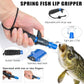 Fishing Tool Kit, 12 Pieces Fishing Gear, Fishing Pliers with Lanyard, Fillet Knife, Fish Lip Gripper, Fly Ice Fishing Hook Knotter, Anti-Cutting Gloves