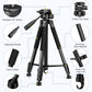 JOILCAN Tripod for Camera, 67" Heavy Duty Camera Tripod, Phone Tripods for Video Recording Photo Vlog, Aluminum Tripods with Holder & Travel Bag for Cameras DSLR iPhone Projector Laser