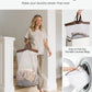 SOLEDI Laundry Hamper with Lid 90L Large & Tall Collapsible Laundry Basket, Clothes Hamper with Bag Removable Easy to Carry, Dirty Hampers for Bedroom, Bathroom, Dorm, College, Beige