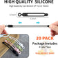[20Park]UMUST Silicone Cable Ties,Reusable Cable Management Organizer, Multipurpose Elastic Cord Organizer for Bundling and Fastening Cable Cords Wires(black,white,pink,green)