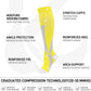 Kickticks 4 Pairs Compression Socks for Woman & Man Unisex 20-30mmHg Knee high Plus Size Wide Calves for Flying Running…