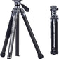 Fotopro Carbon Fiber Travel Tripod 2.2lbs Ultralight 64 Inch Portable Compact Travel Video Tripod for Camera DSLR Load up to 22lb X-Aircross 3 Lite Video Grey