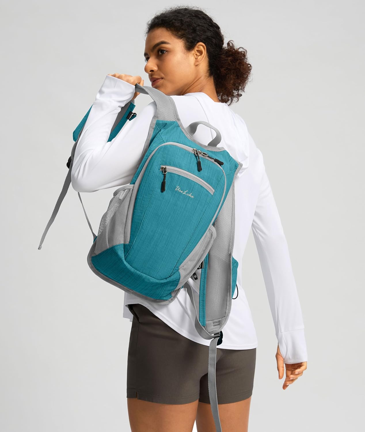 10L Small Hiking Backpack Travel Daypack Lightweight Packable Back Pack for Women Men(Teal Blue) - Roamly