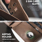 VULKIT Passport Holder with Airtag Holder RFID Blocking Passport Wallet Travel Leather Passport for Women(Espresso)