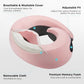 Neck Pillow Airplane,100% Pure Memory FoamTravel Neck Pillow Travel Neck Support Ergonomic &Portable Design Best for Sleeping Plane Car Train Office Flight (Light Pink)