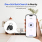 Android Tracker Bluetooth Smart Tag, Works with Google Find Hub App (NOT for iOS or Huawei), Replaceable Battery, Item Finder for Keys/Luggage/Suitcase/Backpack/Wallet, Black, 4 Pack