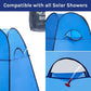 Wolfwise Pop Up Shower Tent for Camping, Portable Instant Changing Tent with Ventilation Window & Carry Bag, Privacy Bathroom Toilet for Beach & Outdoor, Width 47 ", Height 83 ", Blue