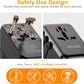 Universal Travel Adapter, VYLEE 70W International Plug Adapter with PD Fast Charging, 5-Port (1 AC/1 USB-A/3 USB-C), Wall Charger Worldwide Travel Essentials Plug for USA EU UK AUS Japan (Black)