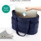 BAGSMART Tote Bag for Women, Lightweight Puffy Tote Bag with Compartments Shoulder Bag Handbag for Travel, Work, Gym,
