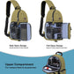 MOSISO Camera Sling Bag, DSLR/SLR/Mirrorless Camera Backpack Case Shockproof Photography Backpack with Tripod Holder & Removable Modular Inserts Compatible with Canon/Nikon/Sony/Fuji