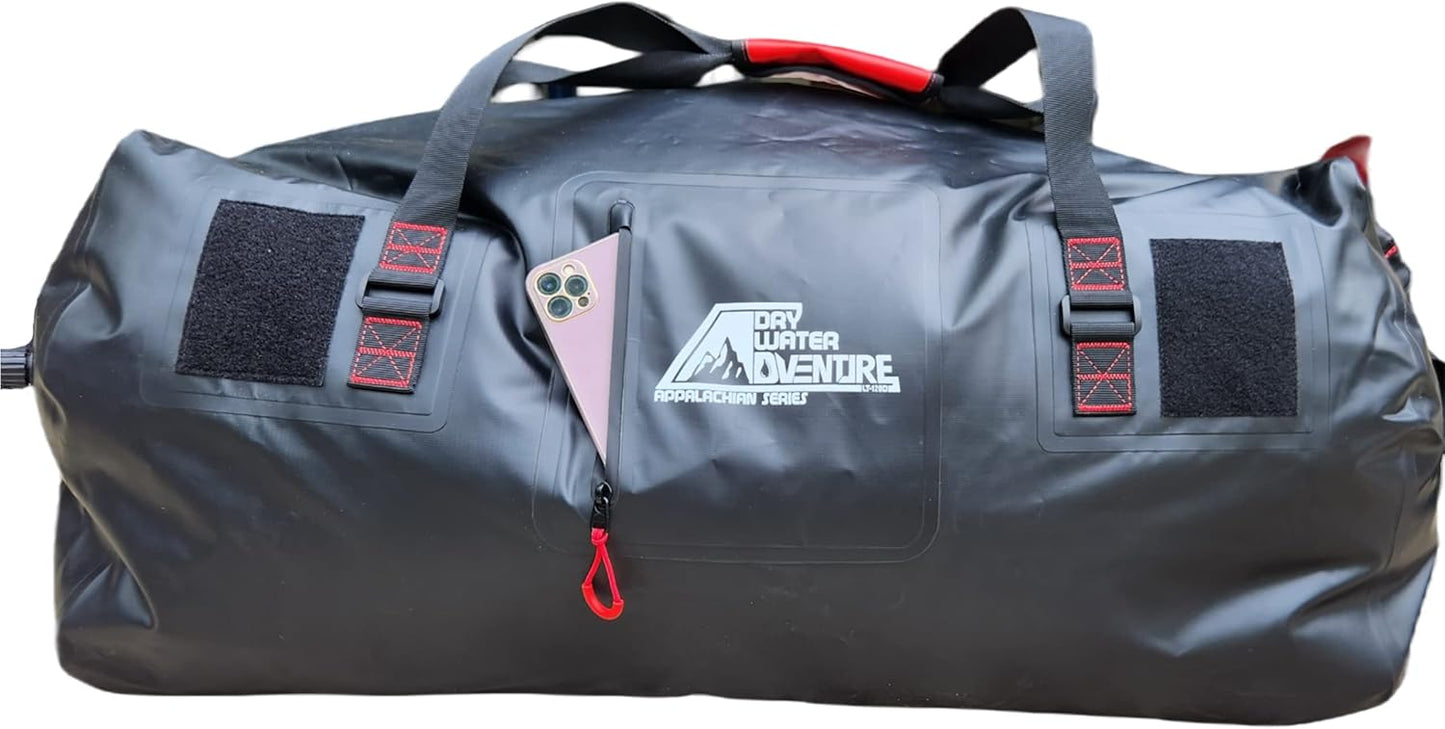 Waterproof Duffel Bag, Marine Grade (120 Liter/31.7 Gallon, Appalachian Series, Black) - Roamly