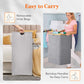 Lifewit 170L Triple Laundry Hamper with Lid, Extra Large Bamboo Laundry Basket Dirty Clothes Hamper,3 Section Laundry Bin Organizer for Laundry Room Bedroom with 3 Removable Liners & Bags, Light Gray