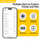 Mini GPS Tracker, Locator with SOS Button Real-Time GPS Tracking Device | GEO-Fence | Battery Alert | for Kid | Elderly | Dog - Subscription Required