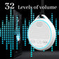 White Noise Sound Machine with 25 Soothing Natural Sounds Rechargeable Battery Portable for Travel 32 Volume Levels 5 Timers Compact Size for Baby Kids Adults Sleeping (White-Upgrade)