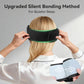 3D Bamboo Cotton Sleep Mask with Bluetooth 5.4 Headphone, Music Wireless Bluetooth Blackout Eye Mask for Side Sleepers, Earphones HD Speaker Microphone for Travel, Gifts for Women Men, Black