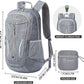 ZOMAKE 25L Ultra Lightweight Packable Backpack, Foldable Hiking Backpacks Water Resistant Small Folding Daypack for Travel(Medium Grey)