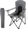 Arrowhead Outdoor Portable Folding Camping Quad Chair w/ 4-Can Cooler, Cup-Holder, Heavy-Duty Carrying Bag w/Easy Carry Shoulder Strap, Padded Armrests, Supports up to 330lbs, USA-Based Support
