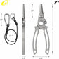 danco Titanium Dual Cutter 7" Fishing Plier, Fishing Line and Wire Cutter, Saltwater Safe, Fresh/Saltwater Fishing, Sheath and Lanyard Included