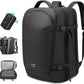 TANGCOLR Vacuum Travel Backpack with Pump for Men Women, 47L Expandable Vacpack Laptop Backpack Flight Approved with Vacuum Compression System
