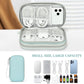 FYY Electronic Organizer, Travel Cable Organizer Bag Pouch Electronic Accessories Carry Case Portable Waterproof Double Layers All-in-One Storage Bag for Cable, Charger, Phone, Earphone, Mint Green