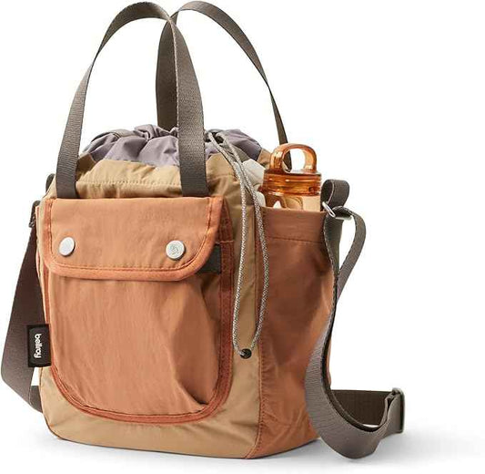 Bellroy Cinch Bucket Bag (compact 9 liter lightweight crossbody bag with external organization, internal zip pocket, adjustable shoulder strap, and adapts to be carried three ways) - SandDune