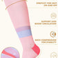 Thick Soft Cotton Compression Socks for Women Men 15-20mmHg Knee High Breathable Cotton Socks for All Day Comfort