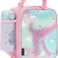 FlowFly Kids Lunch box Insulated Soft Bag Mini Cooler Back to School Thermal Meal Tote Kit for Girls, Boys, Glitter-Unicorn