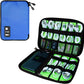 Electronics Organizer Travel Case,Electronic Accessories Storage Bag,Portable Waterproof Cable Organizer Bag,Travel Cord Organizer Bags for Small Charging Cord Storage,SD Card-Royal Blue