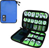 Electronics Organizer Travel Case,Electronic Accessories Storage Bag,Portable Waterproof Cable Organizer Bag,Travel Cord Organizer Bags for Small Charging Cord Storage,SD Card-Royal Blue