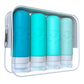 Travel Bottles for Toiletries, TSA Approved Travel Containers 3oz Leak Proof Travel Tubs Refillable Liquid Travel Accessories for Shampoo Conditioner Lotion Body Wash(Multicolored H)