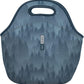 Sok It LunchTote Zippered Bag Insulated Neoprene Caddy (Foggy Woods, Large 4.5 Quart Lunch Tote)