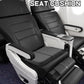 Gel Travel Seat Cushion, Portable Airplane Seat Cushion, 14.5" x 10.5" Thick & Foldable for Airplane Seats, Office Chair, Camping, Bleachers, Flights, Commute (Dark Grey)