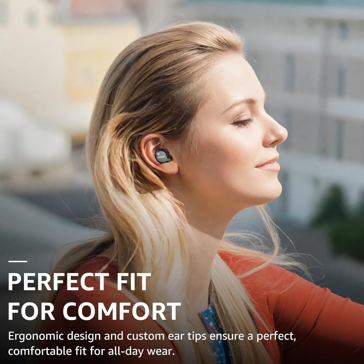 TOZO NC9 Hybrid Active Noise Cancelling Wireless Earbuds, 6 Mics ENC Clear Call, IPX8 Waterproof, in Ear Bluetooth 5.3 Headphones Stereo Bass Ear Buds 59H Playtime with LED Display 32 EQs via APP