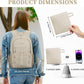 ZOMFELT Hiking Backpack for Women Men, 15L Lightweight Packable Backpack for Trip, Water Resistant Small Travel Backpacks, Foldable daypack for Hiking, Walking, Cycling, Camping, Beige - Roamly