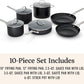 Calphalon® Hard-Anodized Nonstick 10-Piece Cookware Set