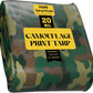 Core Tarps Extreme Heavy Duty 20 Mil Tarp Cover, Waterproof, UV Resistant, Rip and Tear Proof, Poly Tarpaulin with Reinforced Edges for Roof, Camping, Patio, Pool, Boat (Camouflage/Green 6′ X 8′)