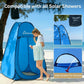 Wolfwise Pop Up Shower Tent, Portable Instant Changing Tent with Ventilation Window & Carry Bag, Privacy Bathroom Toilet Tent for Beach, Camping & Outdoor, Width 47.2 ", Height 74.8 ", Blue