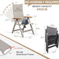 Adjustable Folding Chair, Indoor & Outdoor Balcony, Patio Porch, Garden Lawn, Pool, for Comfortable Foldable Chairs, Portable Cozy Recliner, Metal Frame with Teak armrest, Durable