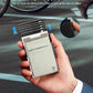 Slim Wallet for Men and Women,Pop Up Credit Card Wallet Metal Minimalist Cards Holder with Money Pocket,Small Ultralight Aluminum RFID Blocking Wallets 6-12 Card Capacity,Silver