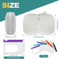 A7-L Water-Proof Pill Pouch Set， Large Pill Organizer, BPA Free, A7-L Pill Loose-Leaf Storage with Color-Coded Medicine Pouches, Reusable Travel Medicine Organizer， Zippered Pill Organizers Weekly