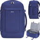 ECOHUB Travel Backpack for Men Women, Carry on Backpack with USB Charging Hole, Spirit Airlines Personal Item Bag Flight Approved, 15.6 Inch Laptop Backpack with Anti Theft Pockets, 30L, Navy Blue
