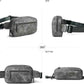 2L Fanny Packs Everywhere Belt Bag Small Fashion Crossbody Waist Pack Faux Leather Waterproof Sling Chest Bag For Women Trendy Grey