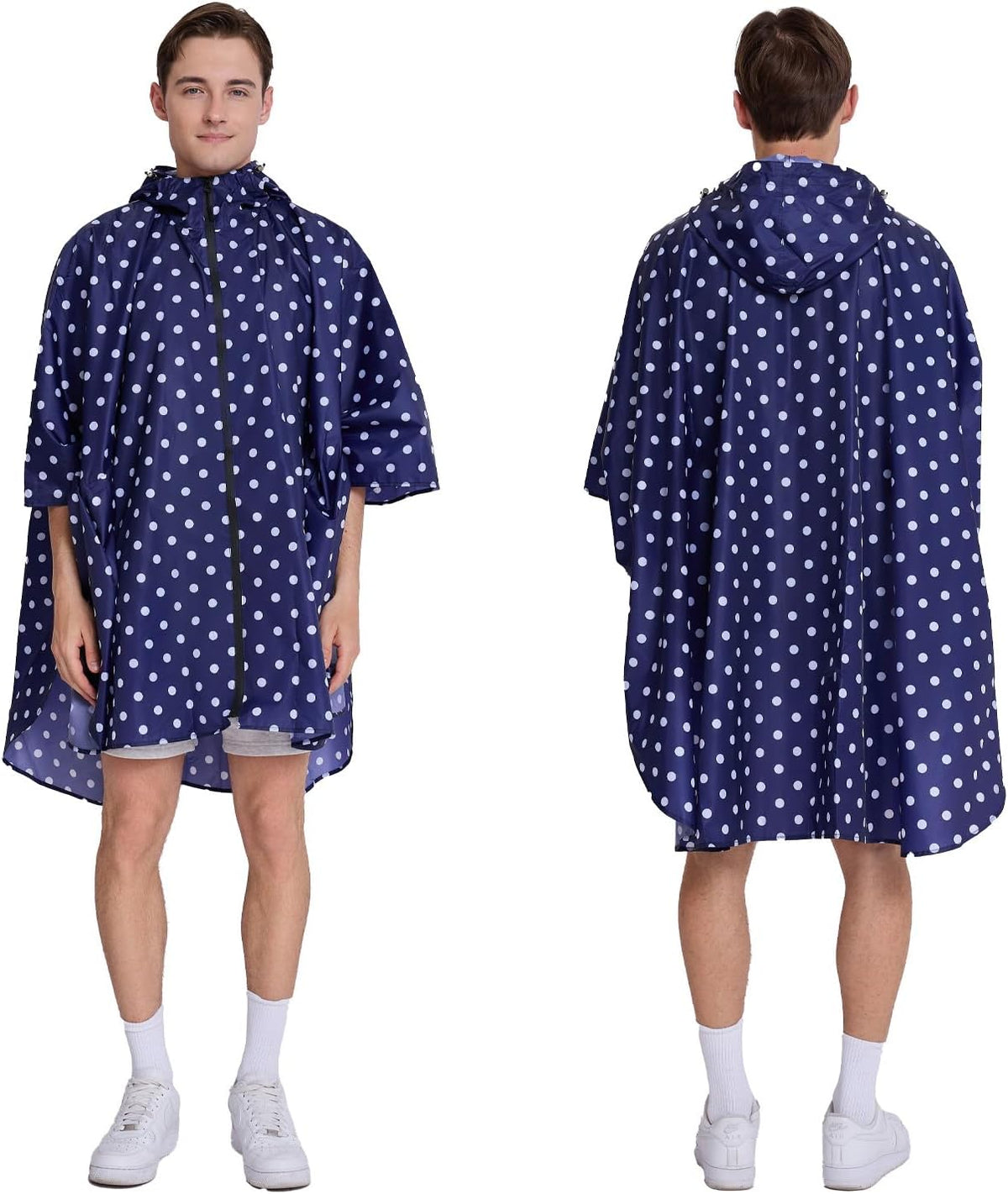 Cloak raincoat Unisex poncho Adult hooded men and women with pockets Mountaineering hiking rainstorm prevention