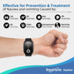 EmeTerm Fashion Anti-Nausea Wristband Relieve Morning Motion Travel Sickness Rechargeable Drug Free Bands Without Side Effects - Extra 2pack Conductive Gel (Jet Black - Extra 2pack Conductive Gel)