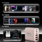 USB C Charger Block, 65W USBC Wall Charging Blocks 6-Port PD & QC Power Adapter Multiport Type C Fast Chargers Plug Cube Brick for iPhone 16/15/14/13/12/Pro Max,iPad Pro,Samsung Galaxy S25 Black