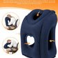 Sunany Travel Pillow, Upgraded Plane Pillow for Long Flights, Inflatable Neck Pillow Used for Airplanes,Cars,Buses,Trains,Office Napping with Eye Mask,Earplugs (Blue)